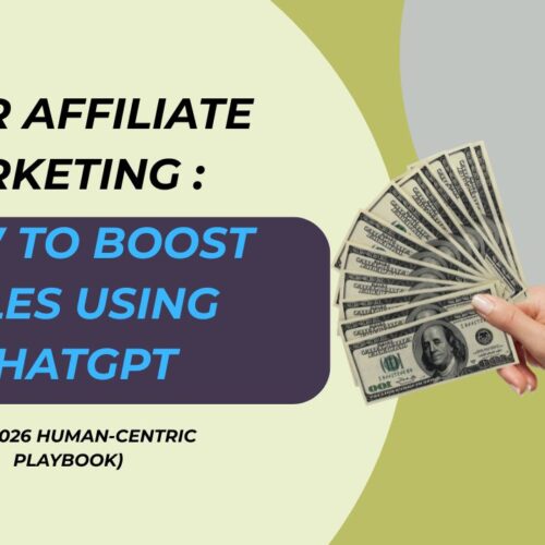 AI for Affiliate Marketing: How to Boost Sales Using ChatGPT (The 2026 Human-Centric Playbook)