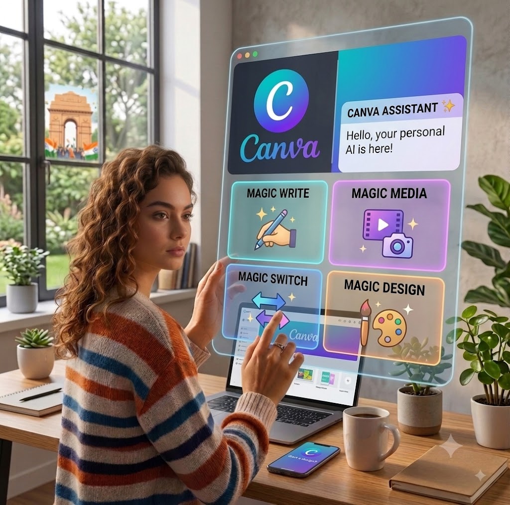 Canva (Free AI Features) – Designing Without a Designer