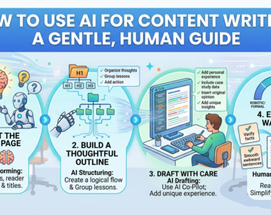 How to Use AI for Content Writing: A Gentle, Human Guide