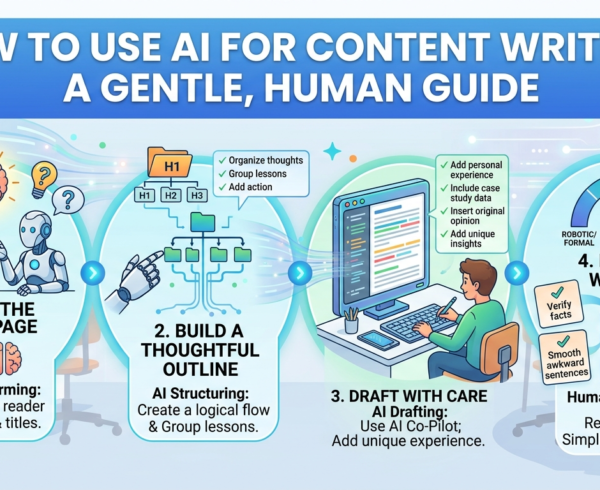 How to Use AI for Content Writing: A Gentle, Human Guide