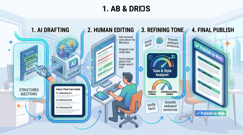 Writing and Refining Content (The Human + AI Approach)