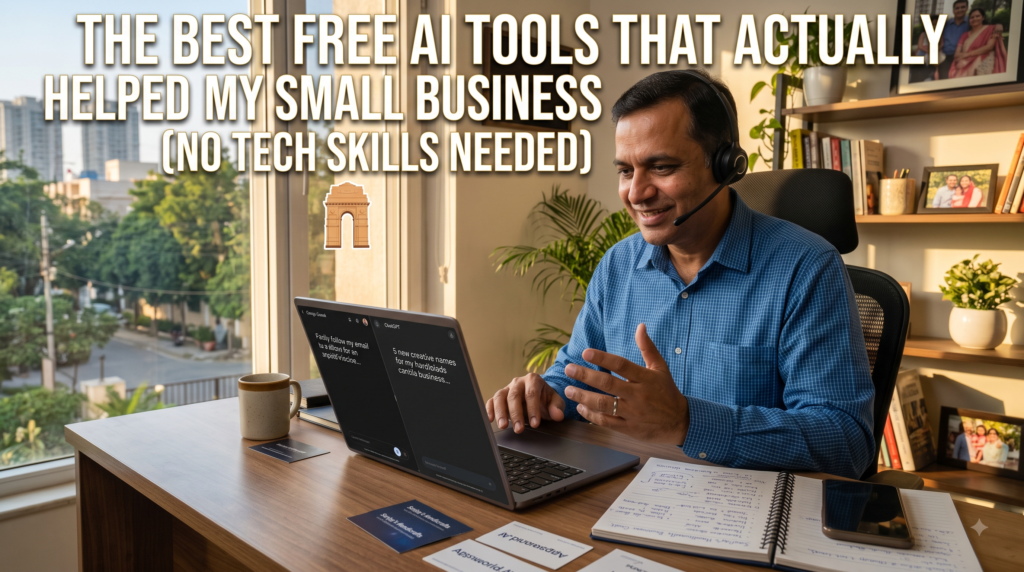 The Best Free AI Tools That Actually Helped My Small Business (No Tech Skills Needed)