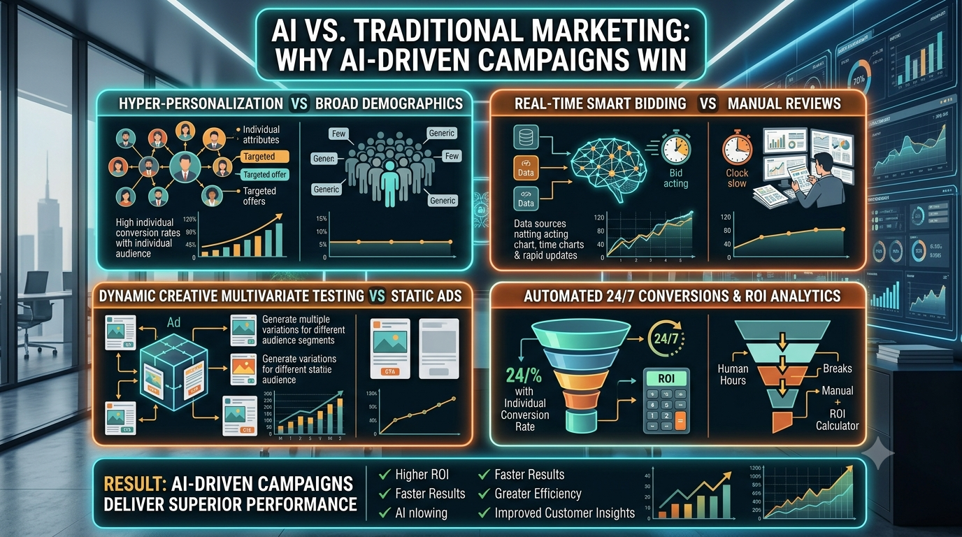 AI vs. Traditional Marketing: Why AI-Driven Campaigns Win