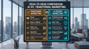 Head-to-Head Comparison: AI vs. Traditional Marketing