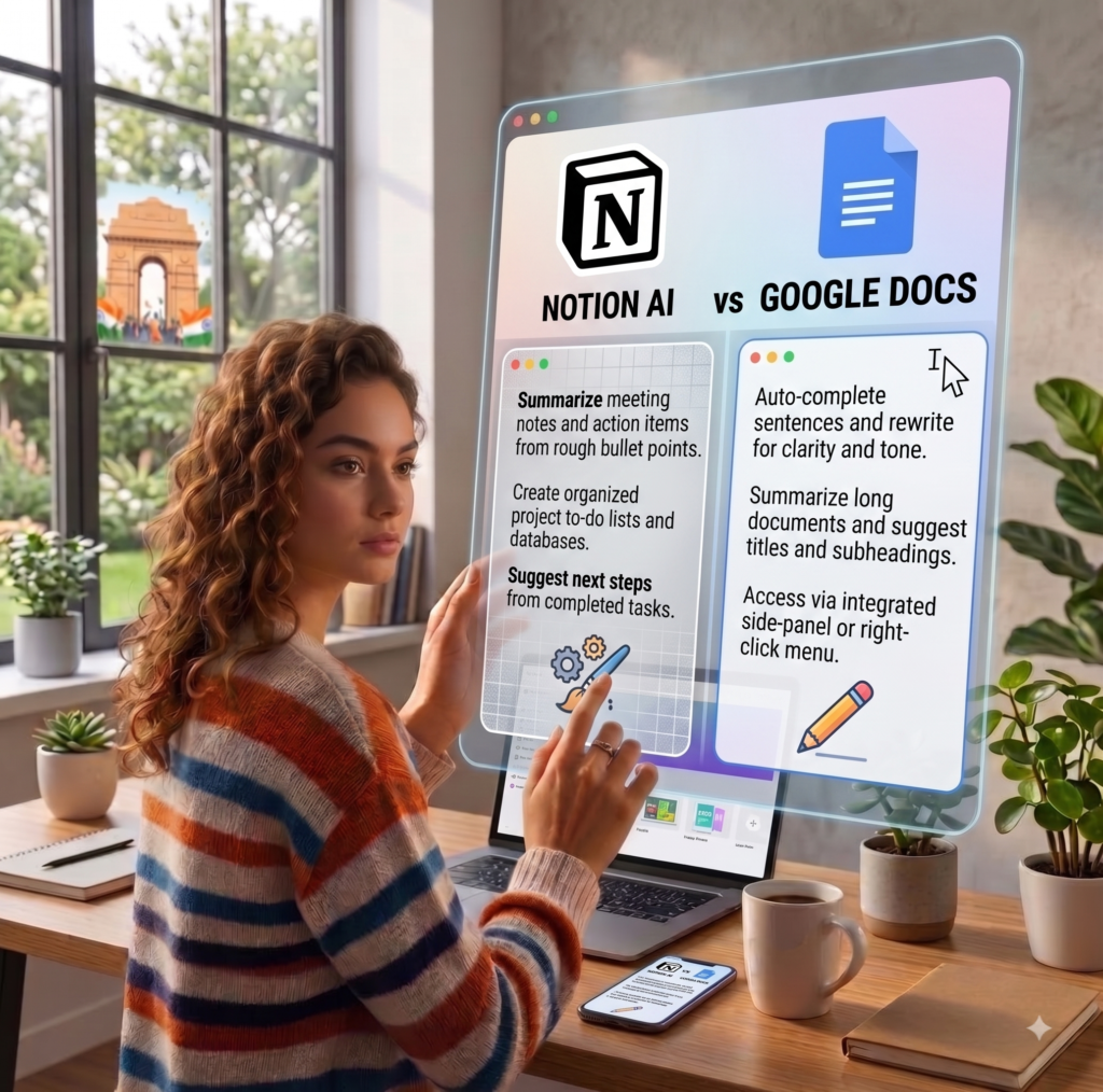 Notion AI / Google Docs – Keeping Everything Organized