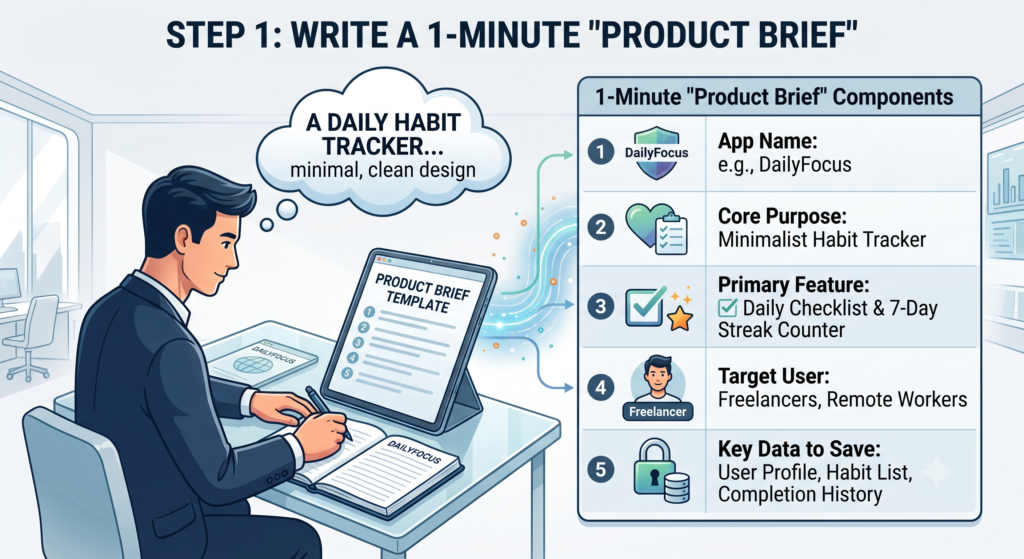 Step 1: Write a 1-Minute "Product Brief"